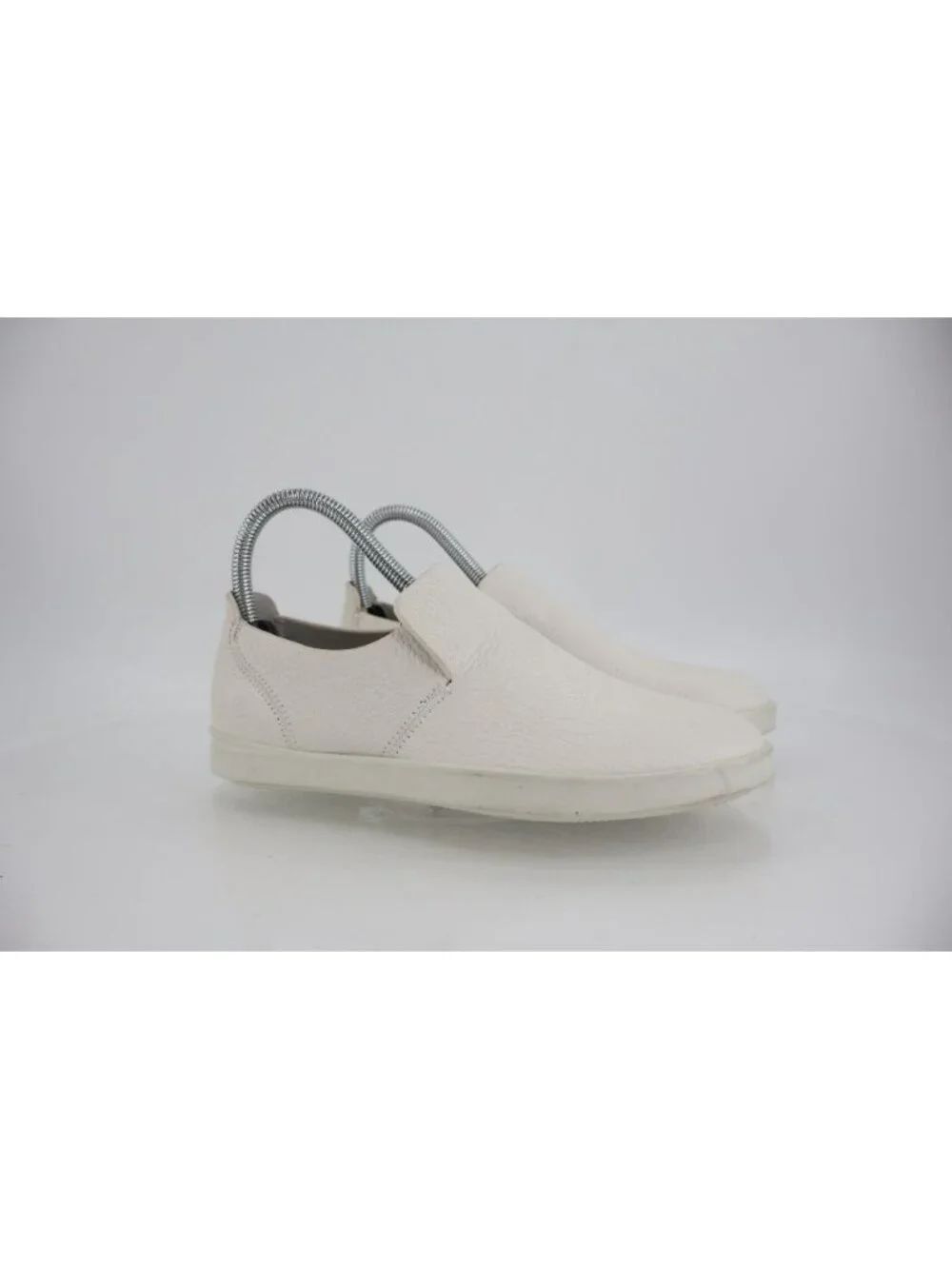 ECCO Womens Leisure Slip-On Shoes Size 35 4 White Leather Comfort Casual